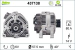 Generaator VALEO RE-GEN - STANDARD EXCHANGE 14V 437138