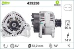 Generaator VALEO ORIGINS NEW OE TECHNOLOGY 14V 439258
