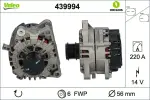 Генератор VALEO ORIGINS NEW OE TECHNOLOGY 14V 439994