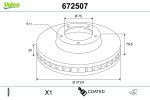 VALEO Piduriketas COATED 672507