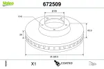 VALEO  Piduriketas COATED 672509