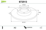 VALEO  Piduriketas COATED 672513