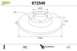 VALEO Piduriketas COATED 672540