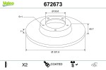 VALEO  Piduriketas COATED 672673