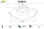 VALEO Piduriketas COATED 672674