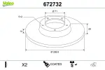 VALEO Piduriketas COATED 672732