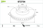 VALEO Piduriketas COATED 672754