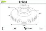VALEO Piduriketas COATED 672759