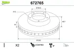 VALEO Piduriketas COATED 672765