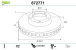 VALEO Piduriketas COATED 672771