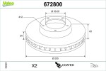 VALEO Piduriketas COATED 672800