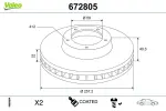 VALEO Piduriketas COATED 672805