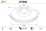 VALEO  Piduriketas COATED 672908