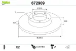 VALEO Piduriketas COATED 672909