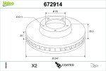 VALEO  Piduriketas COATED 672914