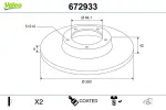 VALEO  Piduriketas COATED 672933
