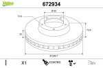 VALEO Piduriketas COATED 672934
