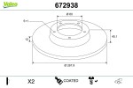 VALEO Piduriketas COATED 672938
