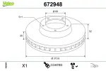 VALEO Piduriketas COATED 672948