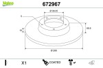 VALEO Piduriketas COATED 672967