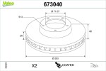 VALEO Piduriketas COATED 673040