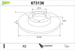 VALEO Piduriketas COATED 673136