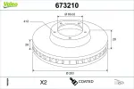 VALEO Piduriketas COATED 673210