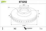VALEO Piduriketas COATED 673252