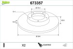 VALEO Piduriketas COATED 673357