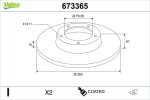 VALEO Piduriketas COATED 673365
