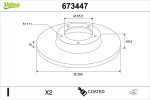 VALEO Piduriketas COATED 673447