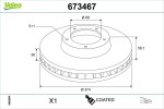 VALEO Piduriketas COATED 673467