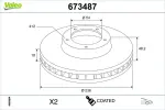 VALEO Piduriketas COATED 673487