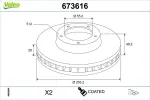 VALEO Piduriketas COATED 673616