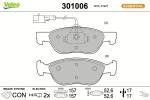 VALEO Piduriklotsi komplekt,  ketaspidur ESSENTIAL 301006