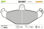 VALEO Piduriklotsi komplekt,  ketaspidur ESSENTIAL 301007