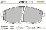 VALEO Piduriklotsi komplekt,  ketaspidur ESSENTIAL 301011