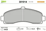 VALEO Piduriklotsi komplekt,  ketaspidur ESSENTIAL 301014