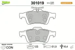 VALEO  Piduriklotsi komplekt,ketaspidur FIRST 301019
