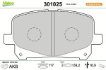 VALEO Piduriklotsi komplekt,  ketaspidur ESSENTIAL 301025