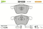 VALEO Piduriklotsi komplekt,  ketaspidur ESSENTIAL 301030