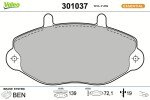 VALEO Piduriklotsi komplekt,  ketaspidur ESSENTIAL 301037