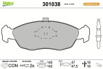 VALEO Piduriklotsi komplekt,  ketaspidur ESSENTIAL 301038