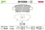 VALEO Piduriklotsi komplekt,  ketaspidur EXPERT 301039A