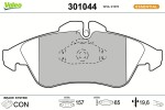 VALEO Piduriklotsi komplekt,  ketaspidur ESSENTIAL 301044