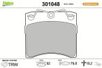 VALEO Piduriklotsi komplekt,  ketaspidur ESSENTIAL 301048