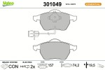 VALEO Piduriklotsi komplekt,  ketaspidur ESSENTIAL 301049