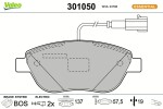VALEO Piduriklotsi komplekt,  ketaspidur ESSENTIAL 301050