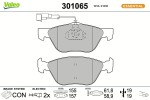 VALEO Piduriklotsi komplekt,  ketaspidur ESSENTIAL 301065
