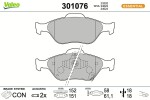 VALEO Piduriklotsi komplekt,  ketaspidur ESSENTIAL 301076